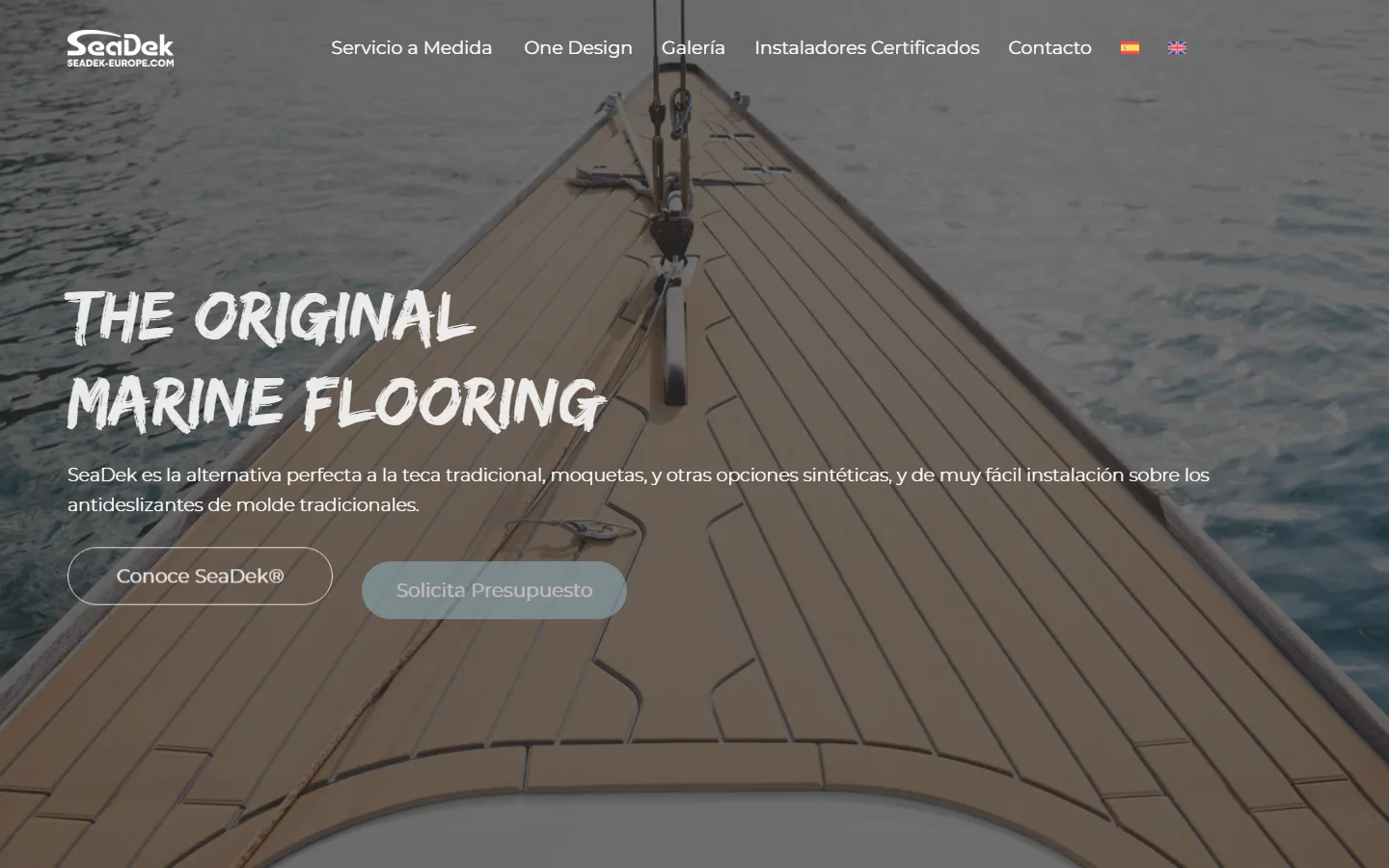 Captura de la web de SeaDek Europe